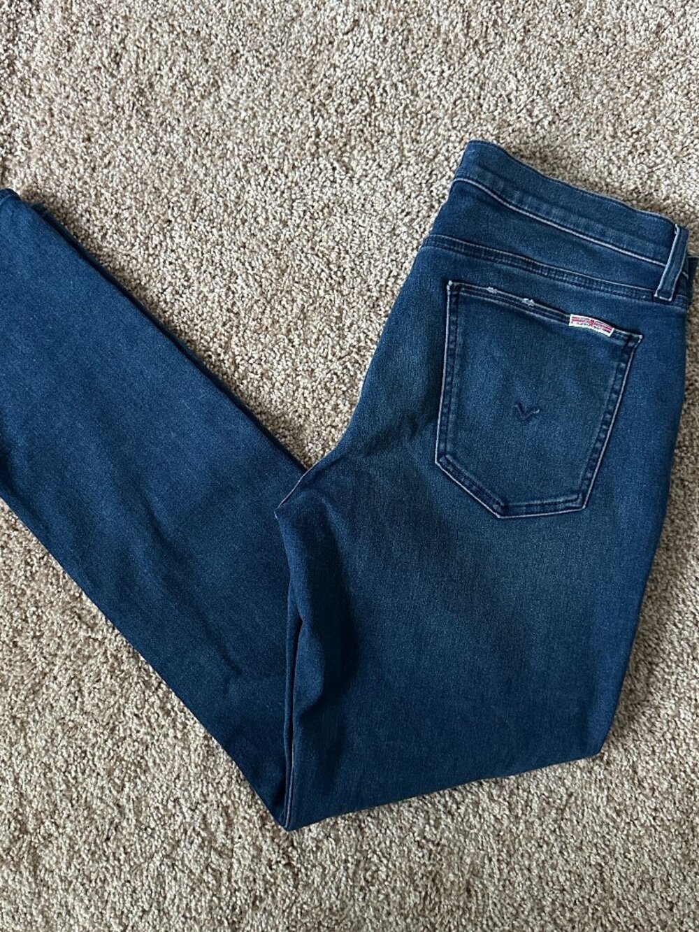 Hudson Blake Slim Straight Blue Jeans - 34" x 32"